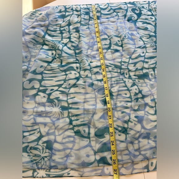 Lanvin Paris green Blue lightweight wool scarf NWT - Picture 7 of 7